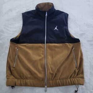 Nike Jordan Essentials Men's Winter Jacket Vest Brown/Black Size L